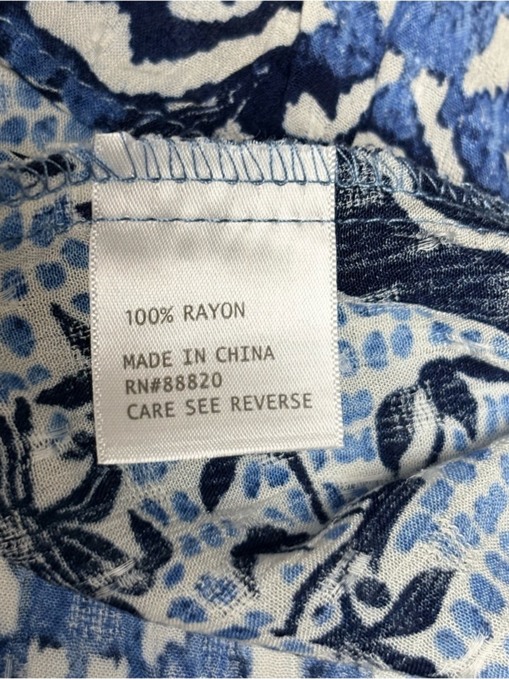 NWT Nicole Miller Blue Tropical Tank-Small - Picture 5 of 8